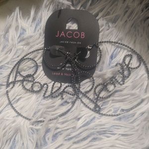 Jacob love hoop earrings.